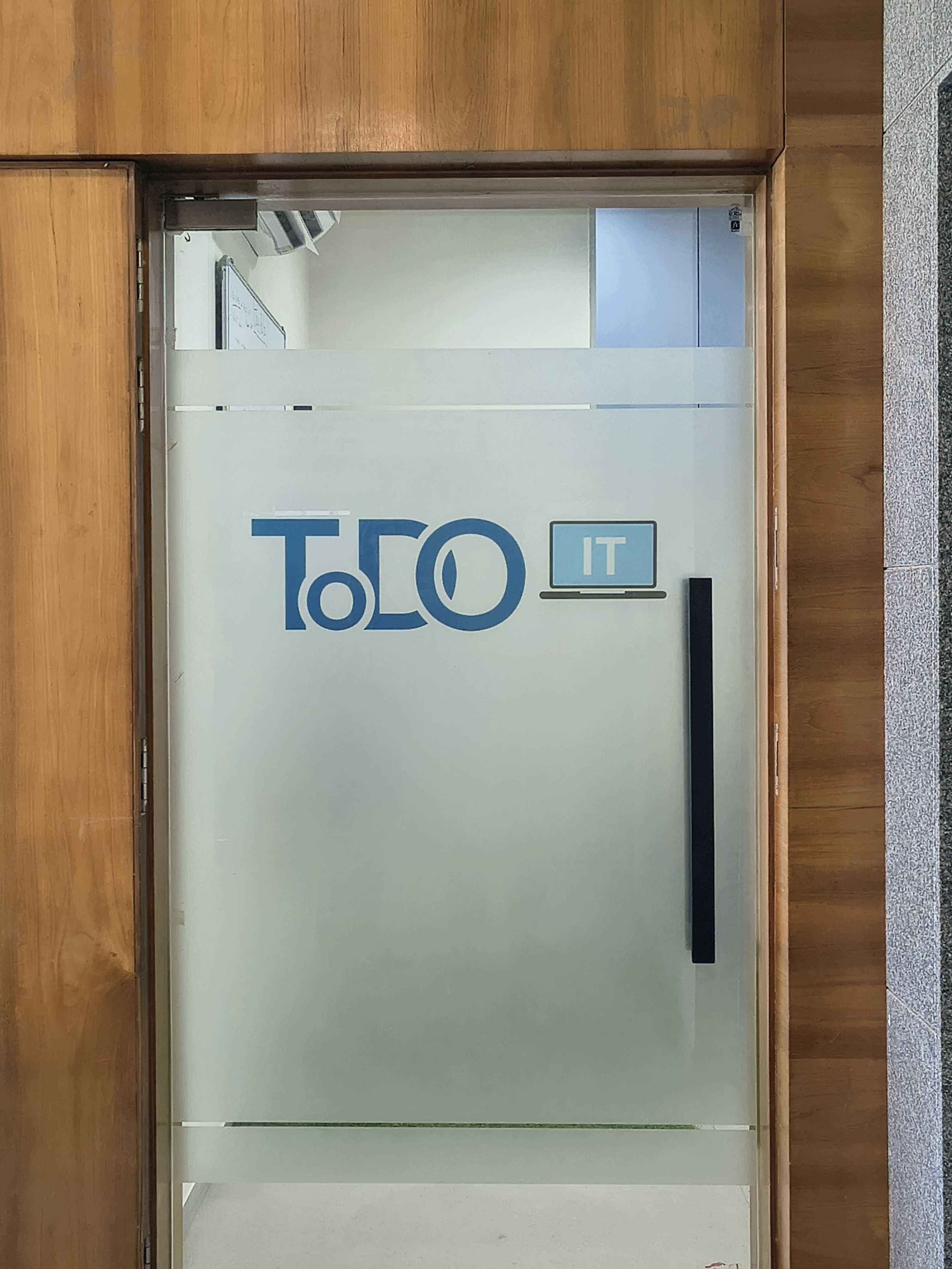 ToDo IT Services office door branding