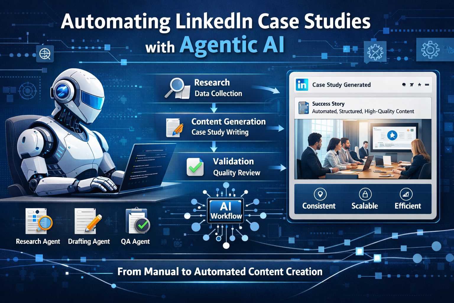 Agentic AI LinkedIn Case Study Automation