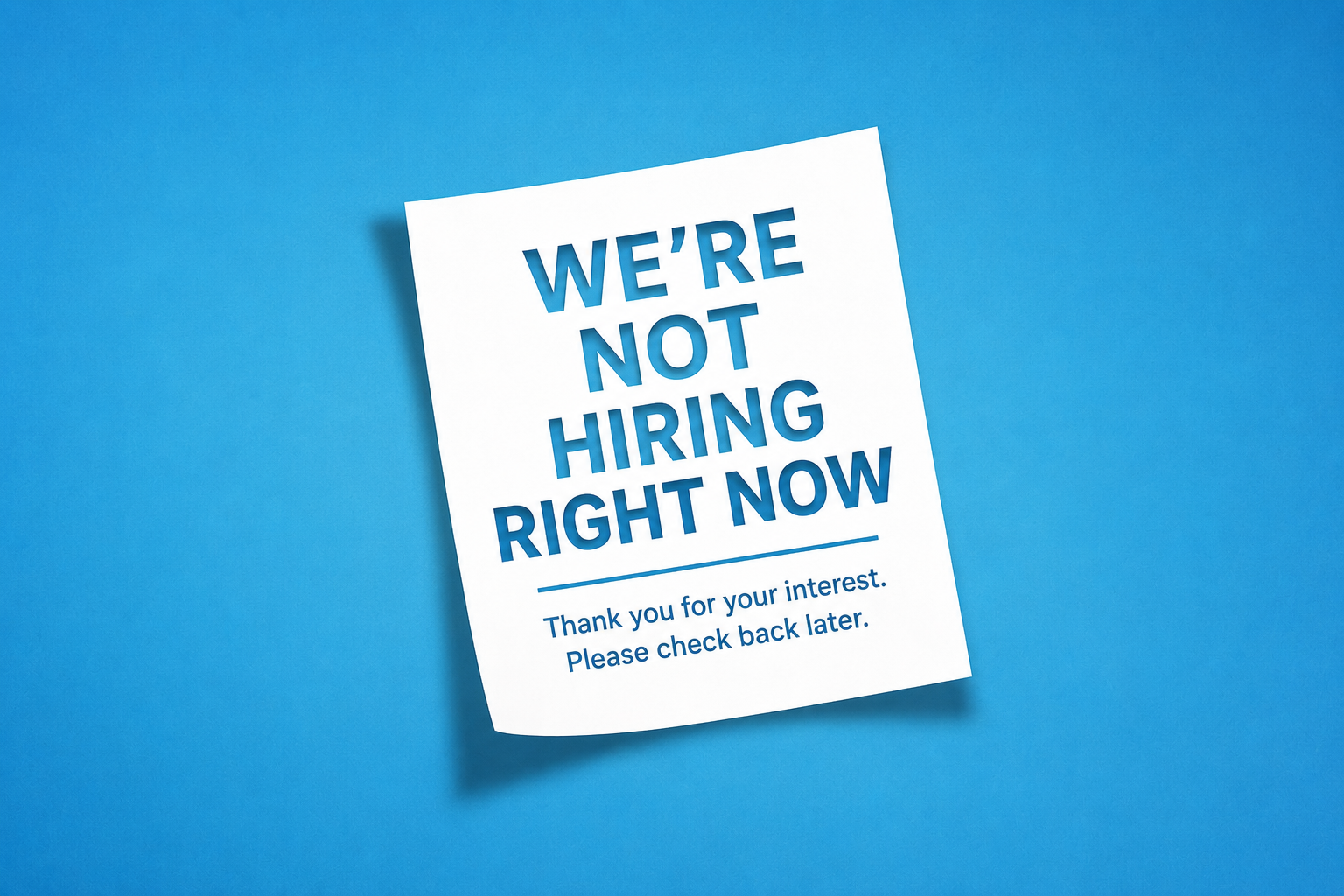 Careers status update